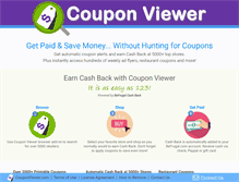 Tablet Screenshot of couponviewer.com